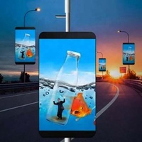 Écran LED couleur plein format P4 pour extérieur, prix d'usine, écran commercial pour aéroport, centre commercial, magasin de détail, éducation