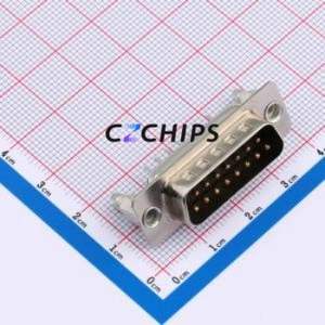 X0215WT17B7 D-Sub/VGA Connector Through hole Component (THT) Connector Standard D-Sub Male 15P Through Hole - Product Image 1