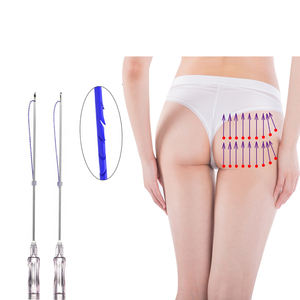 CE Kolajen Çift Yönlü Gerdirici İplikler Dikenli Yanak Yüz Germe 19g 100mm Künt L Kanül <span class=keywords><strong>Pdo</strong></span> <span class=keywords><strong>Cog</strong></span> 4D İplikler - Product Image 5