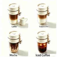Mug auto-mélangeur 350 ml personnalisable pour chaînes de cafés et abonnements à la café – Tasse à café portable pour les voyages en extérieur
