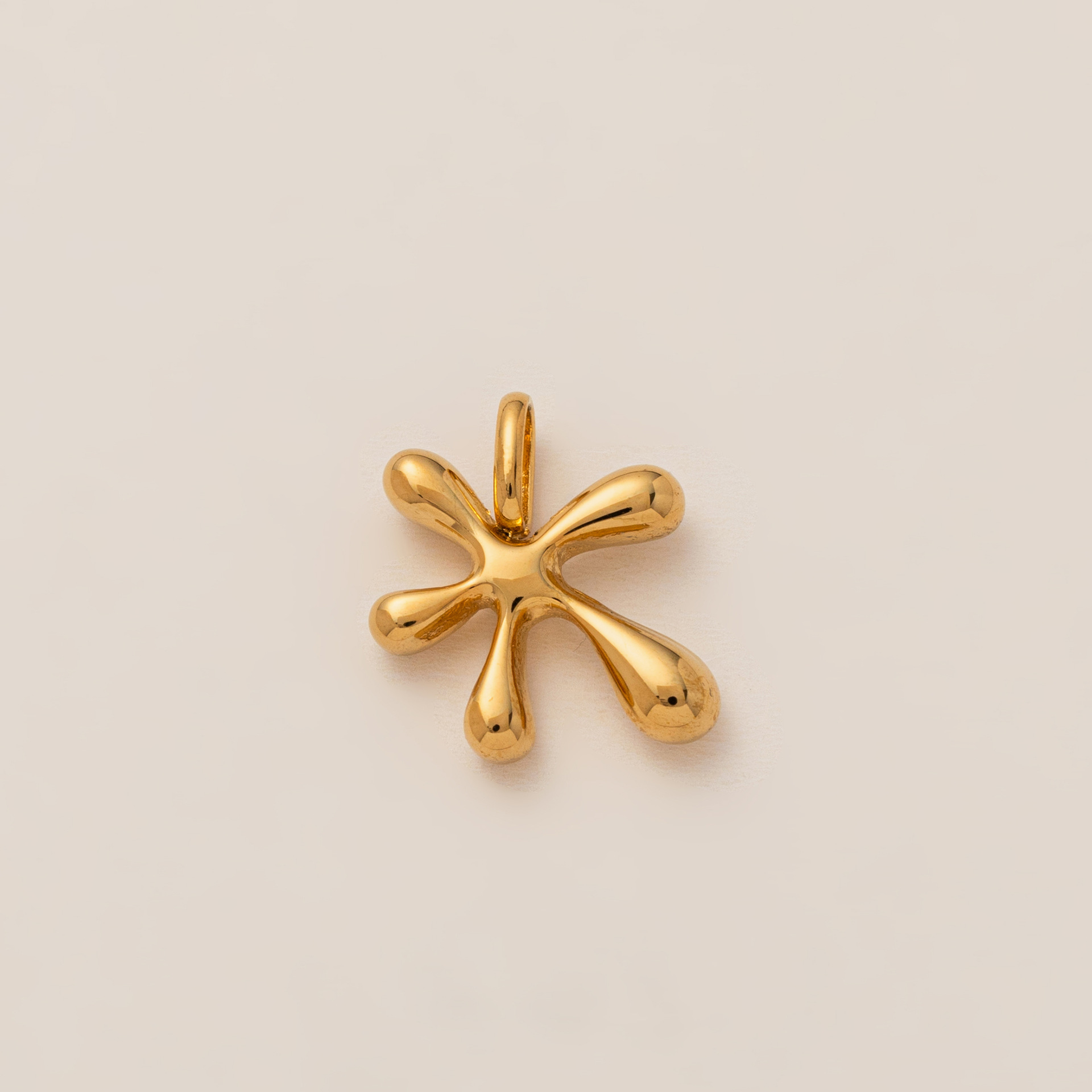 Pendentif fleur abstraite