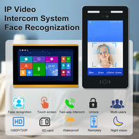 Système d'interphone vidéo 2023 10.1 pouces pour appartements reconnaissance faciale TCP/IP sonnette porte caméra entrée système de déverrouillage
