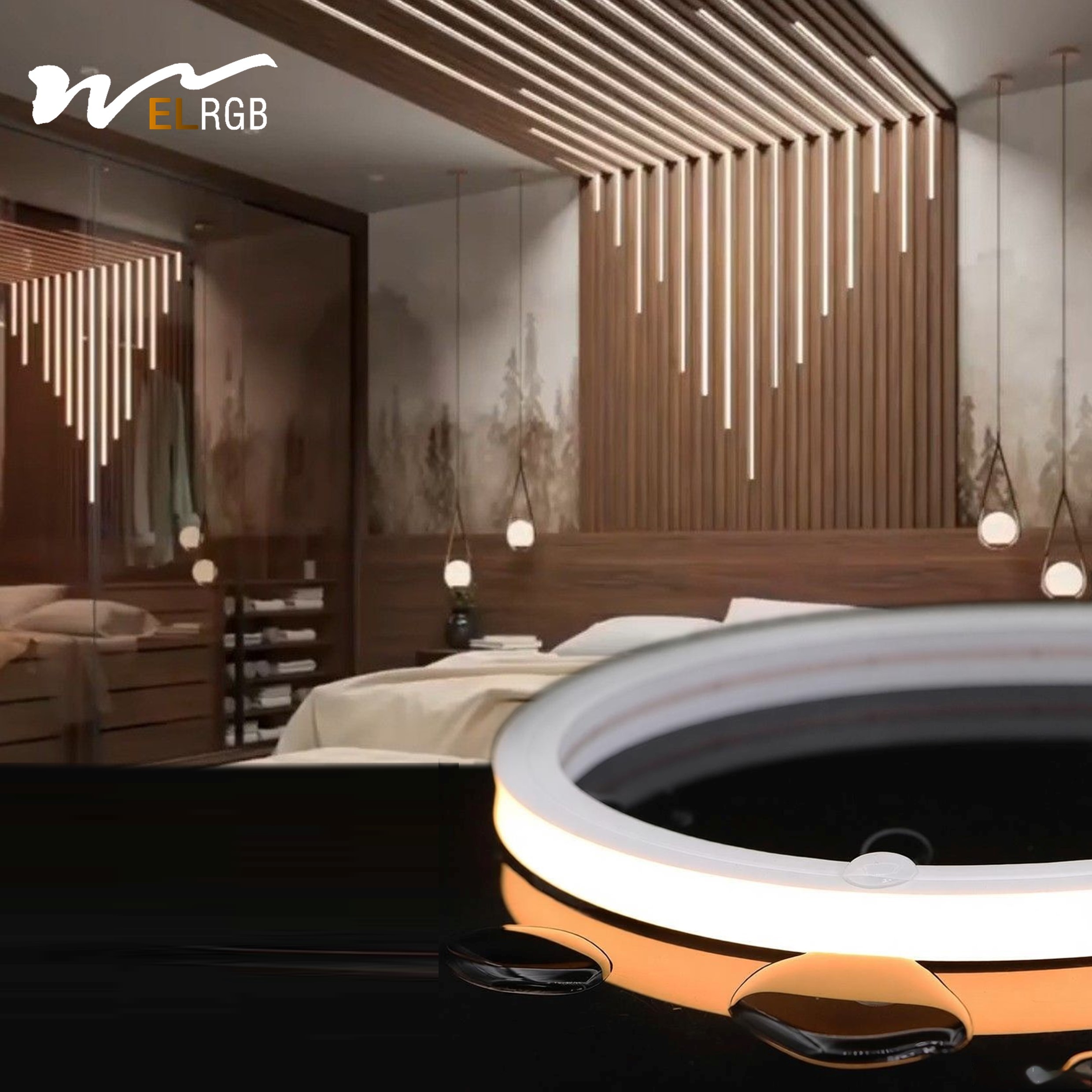 LED Silicone Light Strip 120LED/M 3000k 4000k 24V Flexible Linear Lighting Outdoor Waterproof Soft App Control CE Certified Ra90