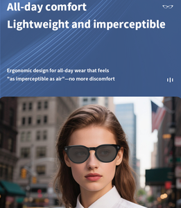 Lunettes intelligentes pour la traduction IA et les notes de réunion |   Sans fil |   Enregistrement vidéo 4K |   Contrôle tactile et vocal |    Recherche visuelle - Product Image 6