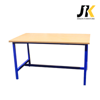 Table de travail rectangulaire simple pour étude à domicile ou chambre d'adulte ou bureau à outils