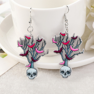 Pendientes colgantes de Halloween <span class=keywords><strong>Pastel</strong></span> <span class=keywords><strong>Goth</strong></span> a la moda para niñas y mujeres, regalo de cumpleaños, joyería encantadora - Product Image 4