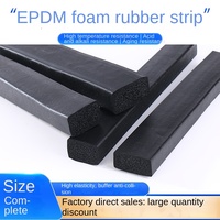 Bande d'étanchéité en mousse EPDM, bande en caoutchouc éponge EPDM, pour armoire de distribution et boîtier marin, noir