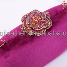 Sac à main de soirée luxueux personnalisé en gros pour femmes, sac à main à chaîne écologique avec perles carrées - Product Image 6