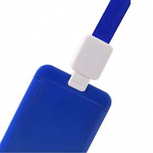 Carte de travail lanière Badge lanière corde suspendue de bobine d'insigne boucle de traction facile manchon de carte télescopique poitrine carte couverture travail - Product Image 2