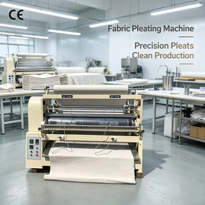 Machine à plisser les tissus professionnelle informatisée pour la confection de jupes et de robes à plis rayonnants - Product Image 1