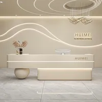 Ensemble complet de comptoirs de réception modernes et luxueux pour les magasins de vêtements, les salons de mariage et les bureaux d'entreprise