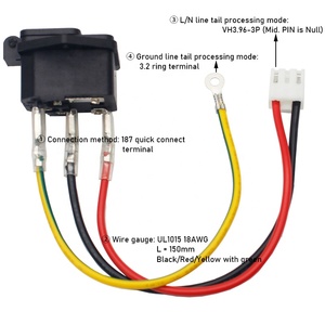 <span class=keywords><strong>Presa</strong></span> AC-02 Tipo Scheda per Montaggio a <span class=keywords><strong>Pannello</strong></span> o <span class=keywords><strong>Presa</strong></span> AC con Scatola Portafusibili - Product Image 3