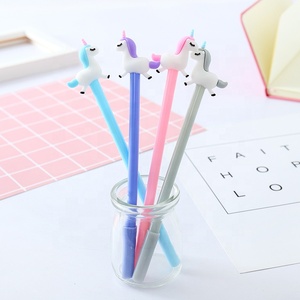 Promosyon hediye unicorn jel kalem 0.5mm mürekkep plastik kawaii jel kalem çocuklar için - Product Image 2
