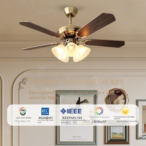 Plafonnier Design Moderne Décoratif de Luxe Vintage Ventilateurs de Plafond Led avec Télécommande Lustres et Lampes Suspendues - Product Image 3