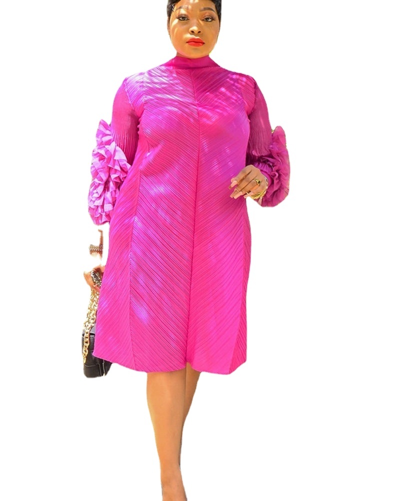 Luxury Clothing Sexy Party Evening Wedding Casual Long Sleeve Floral African Design Plus Size Smock Vintage Boho Dress