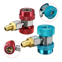 Coupleur rapide R134a haute pression complet pour gaz cvc avec adaptateur M14x1.5-1/4 SAE AC coupleur adaptateur de connecteur rapide