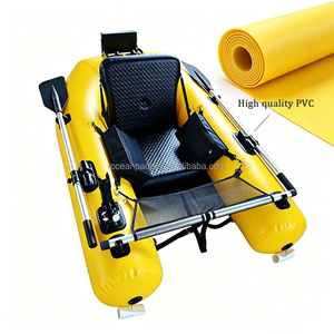 Bote Neumático de <span class=keywords><strong>Pesca</strong></span> Individual Más Vendido en China, Tipo Belly Boat con Remos y Motor para Recreo - Product Image 5