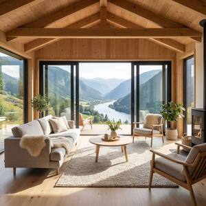 Cabane de villégiature <span class=keywords><strong>en</strong></span> <span class=keywords><strong>bois</strong></span> préfabriquée moderne, villa modulaire préfabriquée, <span class=keywords><strong>maison</strong></span> préfabriquée portable, mini-<span class=keywords><strong>maison</strong></span> pour jardin, Airbnb, <span class=keywords><strong>maison</strong></span> d'hôtes - Product Image 3