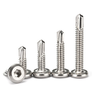 Tornillos autorroscantes de acero inoxidable SS410 M4.2 M4.8 con cabeza alomada y ranura cruzada para madera del fabricante - Product Image 3