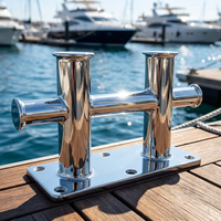 Bollard double croisé 5T-25T en acier inoxydable AISI 316 de qualité marine, matériel nautique pour bateaux et yachts, directement de l'usine