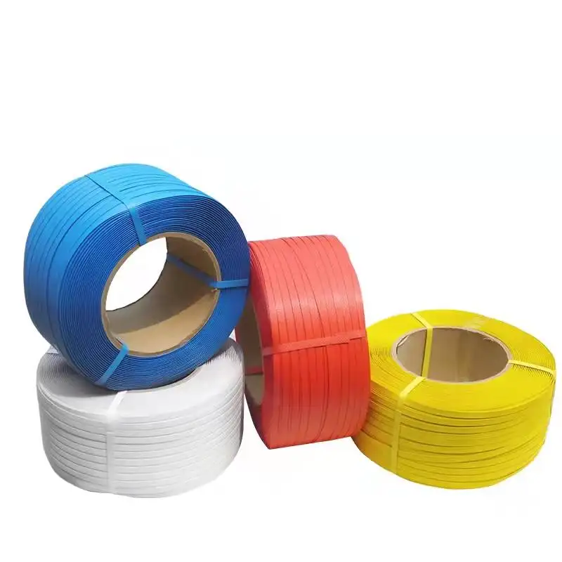 नई सामग्री के लिए रंग की प्लास्टिक polypropylene पट्टा रोल पीपी दीर्घकाय बेल्ट बॉक्स bundling