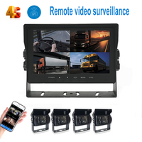 Monitor para Camión SeemeTech de 7 Pulgadas TFT IPS LCD 1024x600 GPS 4G WIFI Pantalla Dividida Tarjeta SD Cámara de Reversa Control Remoto 1 Año de Garantía