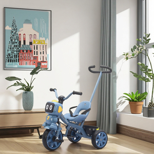 <span class=keywords><strong>Triciclo</strong></span> Plegable para Niños Bebés de 3 <span class=keywords><strong>Ruedas</strong></span> con Mango Desmontable, <span class=keywords><strong>Triciclo</strong></span> para Niños, Andador para Bebés - Product Image 4