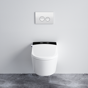 Nouvel arrivage de toilettes intelligentes suspendues au mur Wc intelligent en céramique pour salle de bains Wc avec jet d'eau P-trap Water Closet - Product Image 2