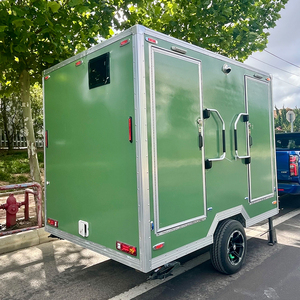 Unidad de baño portátil comercial Ducha Inodoro portátil al aire libre Remolque Panel sándwich de poliuretano Luz LED Varios - Product Image 4