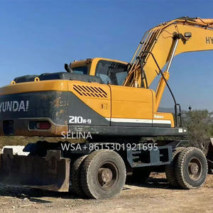 รถขุดไฮดรอลิกมือสอง ยี่ห้อฮุนได รุ่น 140W 210w 210-9w แบบมีล้อ รุ่น R225 R335 พร้อมอะไหล่ ขายด่วนในเซี่ยงไฮ้ - Product Image 4