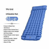 Matelas de couchage gonflable pour le camping, matelas pneumatique imperméable, équipement de camping pliable pour les voyages, l'escalade et la randonnée