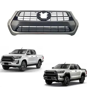 LE-STAR 4X4 factory outlet Car Front Bumper Grill Auto For chromed grille black grille for Toyota Hilux Revo Pickup 2021 2022