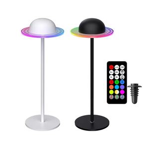 Lámpara de Escritorio RGB en Forma de Anillo Planetario, Lámpara LED Recargable, Lámpara de Noche Creativa con Sensor Avanzado, Lámpara Lunar para Dormitorio - Product Image 1