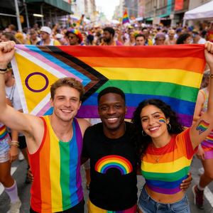 <span class=keywords><strong>Bandera</strong></span> Arcoíris para Exteriores, Colores Vibrantes, Poliéster con Doble Costura, <span class=keywords><strong>Bandera</strong></span> <span class=keywords><strong>LGBT</strong></span> Bisexual, Lésbica, Gay, Transgénero - Product Image 3