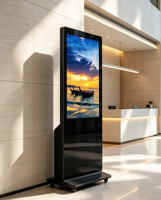 KR43V-S58T Totem numérique Android 43 pouces pour signalisation numérique, kiosque d'hôtel, hall d'hôtel, CMS gratuit, ODM, OEM, 1080x1920