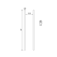 Porte-serviettes intelligent en acier inoxydable pour salle de bain avec contrôle de la température, rail chauffant vertical en or brossé, design moderne