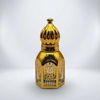 Bouteilles Tola Vides Personnalisables en Or Électroplaqué, Forme Cage à Oiseaux, 3ml, 6ml, 12ml, pour Huile de Parfum Attar avec Bille Applicatrice