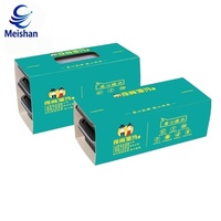 Meishan 3 Katmanlı Oluklu Mukavva Kılıf Kutu Mıknatıs Şekilli UV Kaplama 2mm Kabartmalı Mat Laminasyon Kullanışlı Tasarım Çorap Kutusu