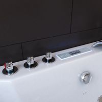 Baignoire autoportante moderne de luxe de qualité d'usine avec système de contrôle Balboa Utilisation hôtelière Baignoire de massage en acrylique