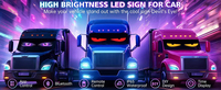 Kontrol dapat diprogram App papan tanda mobil Led papan pesan geser Usb lampu Panel matriks Led tampilan Digital iklan kustom