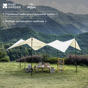 Mobi GardenEra ERA 500 Parasol grande de cuatro espacios para exteriores Toldo impermeable multiusos a prueba de lluvia - Product Image 3