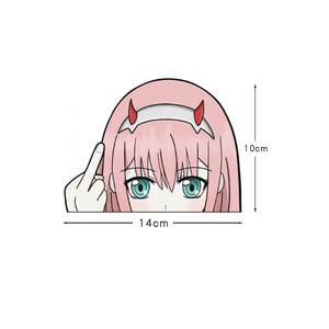 สติ๊กเกอร์อะนิเมะ14CM รูปสาวเซ็กซี่ Peeker Head DARLING In The FRANXX 02สติกเกอร์ - Product Image 5