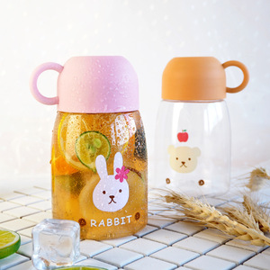 ถ้วยน้ำพกพาไทรทันสำหรับเด็กพร้อมฝาปิดลายการ์ตูนกระต่ายสำหรับเดินทาง - Product Image 2