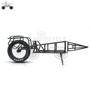 OEM Enkelwiel Fat Tire Fiets Aanhangwagen voor Jagen Stalen Frame Elektrische Fiets Aanhangwagen met Vering - Product Image 2