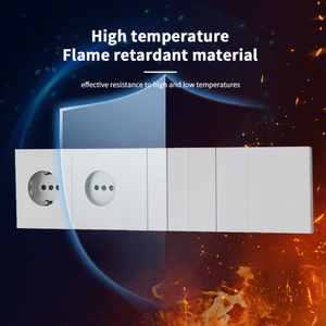 Sakelar soket modul tekan Sentuh lampu elektrik dinding halus perakitan mudah standar EU perak stok tersedia - Product Image 4