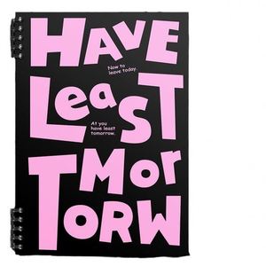 Carnet à feuilles mobiles noir avec couverture rose à lettres pour papeterie étudiante personnalisée et commandes promotionnelles en gros - Product Image 1