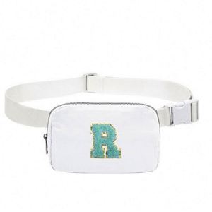 Sac de poitrine imperméable pour femme, sac banane durable avec lettres brodées, sac de sport pour téléphone portable - Product Image 6