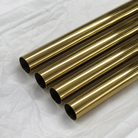 Tube en acier inoxydable électroplaqué cuivre antique Zhuo Ye pour main courante d'escalier intérieur – Matière première