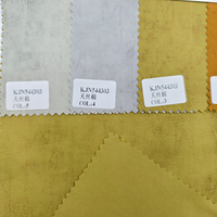 Fabricant chinois de tissu en similicuir PU fin avec support tricoté 150GSM, anti-moisissure et résistant à l'abrasion pour manteaux et vestes