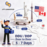 Pengiriman Udara DDP dengan Pilihan Ekspres Rel Laut dari China ke AS Kanada, Layanan Door to Door
